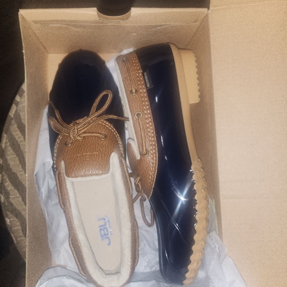 Jambu Brown and Blue Rain & Snow Boots
